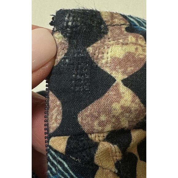 Anthropologie Let Me Be Flounced Maxi Dress Womens S Geometric Print Tiered - Picture 9 of 16